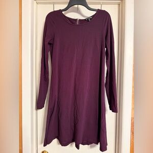 Express long sleeve dress in purple size medium